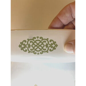 vtg Shell Oil Green Medallion HTF Corningware 8 In Casserole Dish P9B Lid 1970s